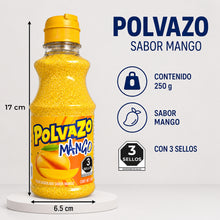 Cargar imagen en el visor de la galería, Polvazo Acidulado Sabor Mango 250g | Dulce Enchilado para Frutas y Snacks