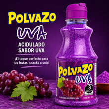 Cargar imagen en el visor de la galería, Polvazo Acidulado Sabor Uva 250g | Dulce Enchilado para Frutas y Snacks