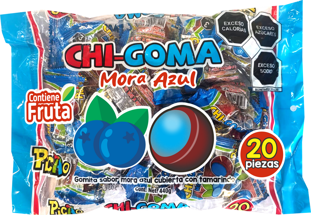 Chi-Goma Mora Azul 20 Pzas.