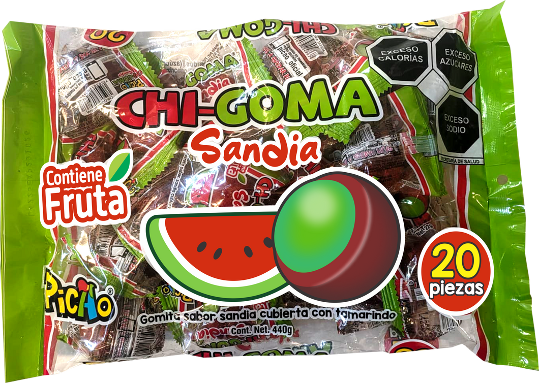 Chi-Goma Sandia 20 Pzas.