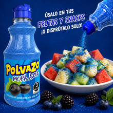 Cargar imagen en el visor de la galería, Polvazo Acidulado Sabor Mora Azul 250g | Dulce Enchilado para Frutas y Snacks
