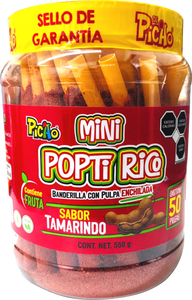 Vitrolero Mini Poptirico Tamarindo 50 Pzas.