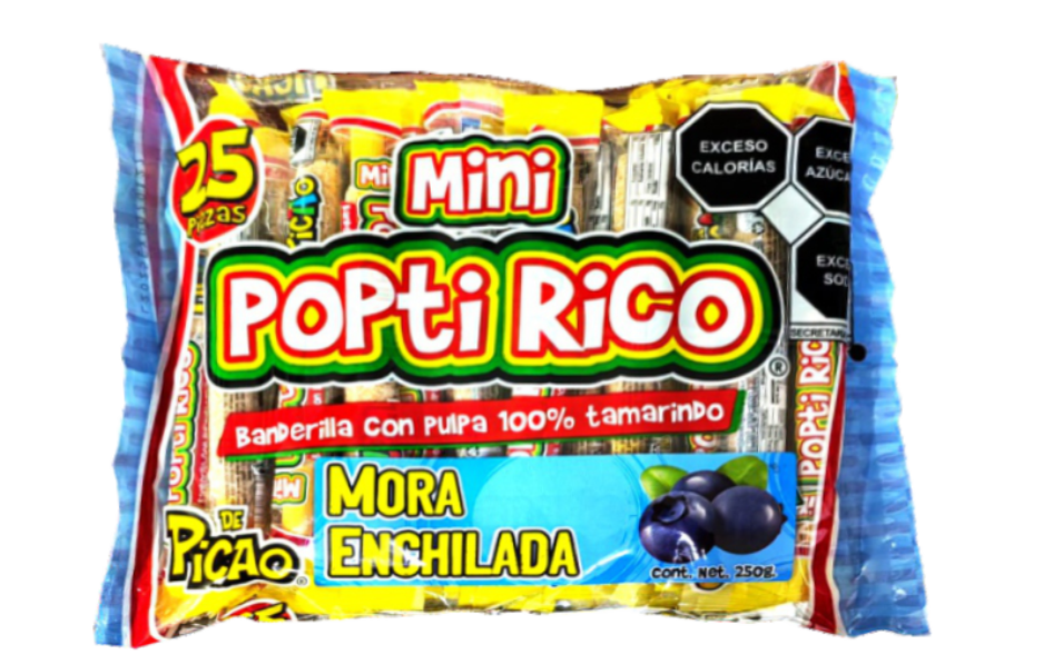 Mini Poptirico Mora Azul 25 Pzs.