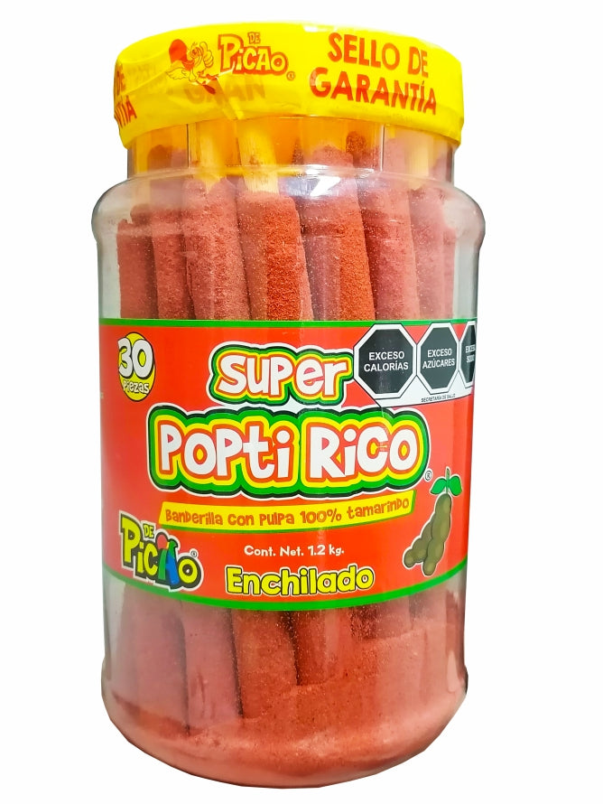 Vitrolero Super Poptirico Tamarindo 30 Pzas.